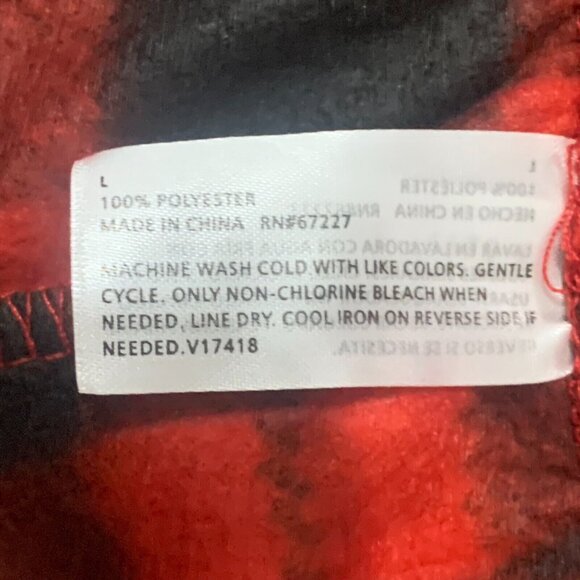 NWT Christmas Pajama Set Shirt Plaid Pant Lounge 2 Piece Red T-Shirt Truck Large - Picture 7 of 16